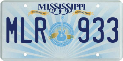 MS license plate MLR933