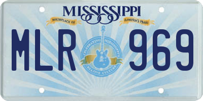 MS license plate MLR969