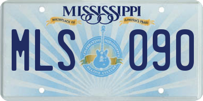 MS license plate MLS090