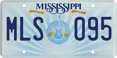 MS license plate MLS095