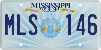 MS license plate MLS146