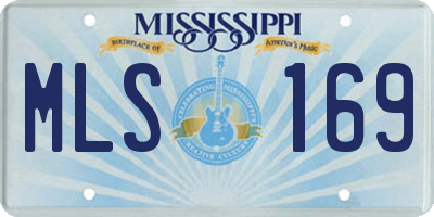 MS license plate MLS169