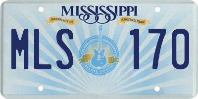 MS license plate MLS170