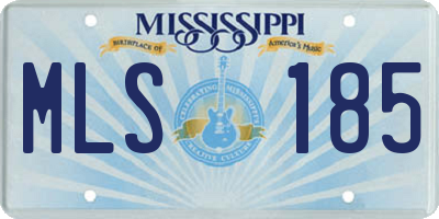 MS license plate MLS185