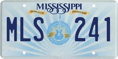MS license plate MLS241