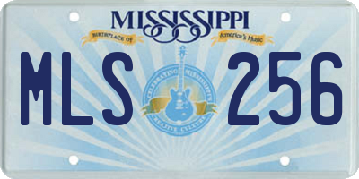MS license plate MLS256