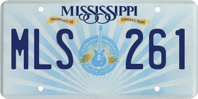 MS license plate MLS261