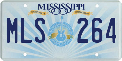 MS license plate MLS264