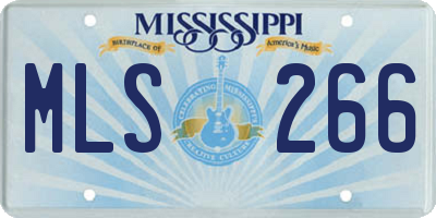 MS license plate MLS266