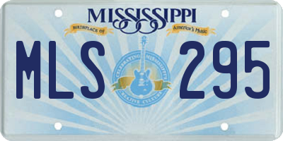 MS license plate MLS295