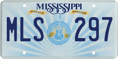MS license plate MLS297