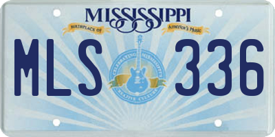 MS license plate MLS336