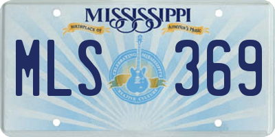 MS license plate MLS369