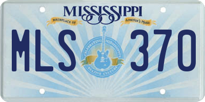 MS license plate MLS370