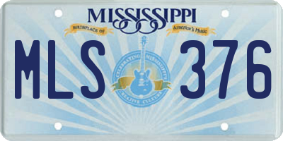 MS license plate MLS376