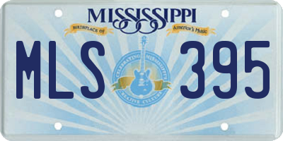 MS license plate MLS395