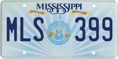 MS license plate MLS399