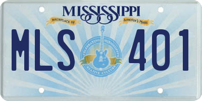 MS license plate MLS401