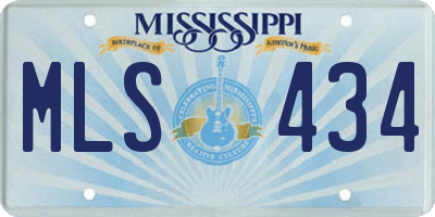 MS license plate MLS434