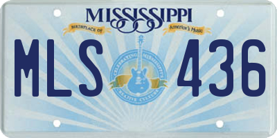 MS license plate MLS436