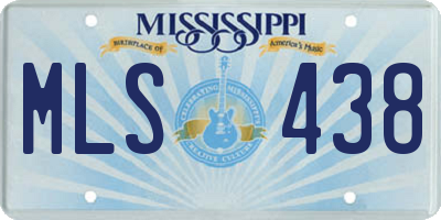 MS license plate MLS438