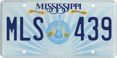 MS license plate MLS439