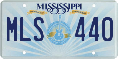 MS license plate MLS440