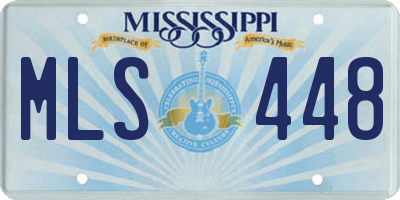 MS license plate MLS448