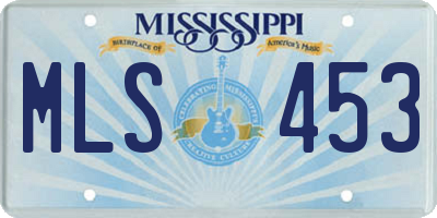 MS license plate MLS453