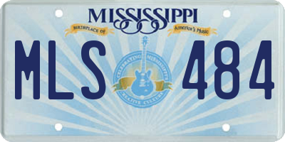 MS license plate MLS484