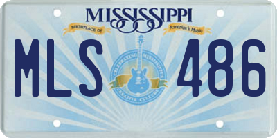 MS license plate MLS486