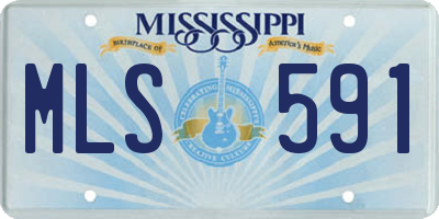 MS license plate MLS591