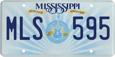 MS license plate MLS595