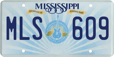 MS license plate MLS609