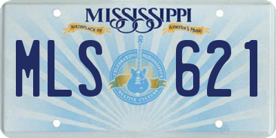 MS license plate MLS621