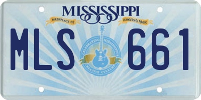 MS license plate MLS661