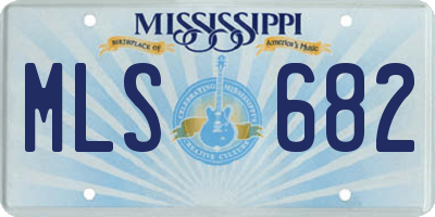 MS license plate MLS682