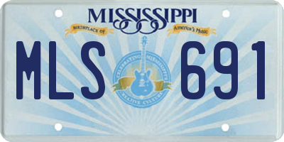 MS license plate MLS691