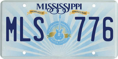 MS license plate MLS776