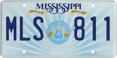MS license plate MLS811