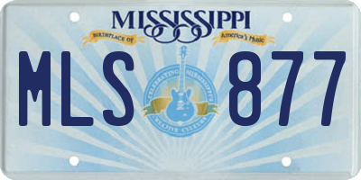 MS license plate MLS877