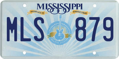 MS license plate MLS879