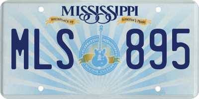 MS license plate MLS895