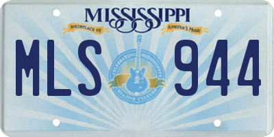 MS license plate MLS944
