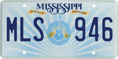 MS license plate MLS946