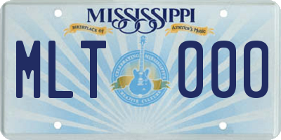 MS license plate MLT000
