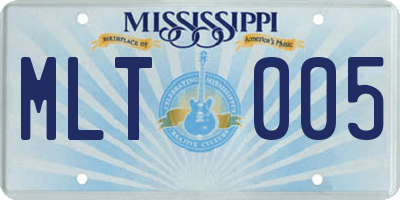 MS license plate MLT005