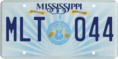 MS license plate MLT044