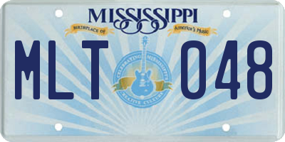 MS license plate MLT048
