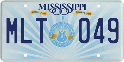 MS license plate MLT049